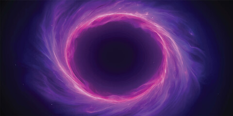 Abstract blue and purple fractal background featuring a glowing spiral vortex and circular motion patterns with digital light energy textures for a galaxy space wallpaper design © Midul