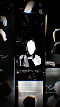 Flickering noisy grunge style film reel effect loop.
