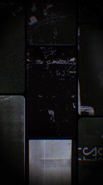 Flickering noisy grunge style film reel effect loop.
