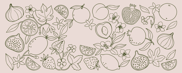Fototapeta premium Happy thanksgiving turkey dinner, holiday food celebration, autumn harvest doodle, family dinner line art, seasonal gratitude sketch, traditional feast illustration, pumpkin and pie
