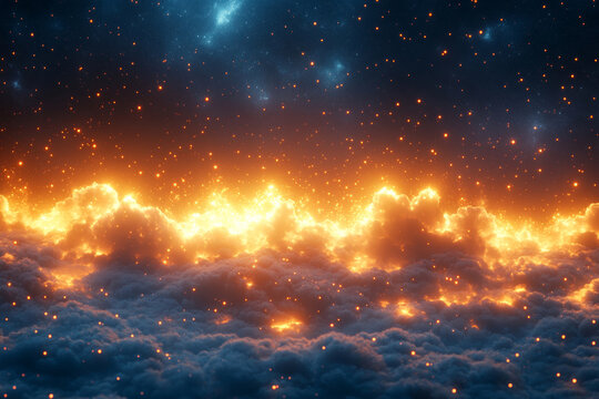 Burning Clouds Under the Stars