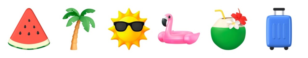 Summer vacation icons collection © Rawpixel.com