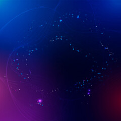 Fototapeta premium Digital connection background, abstract gradient purple design