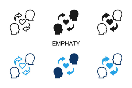 Empathy Icon Multi Style Vector Illustration