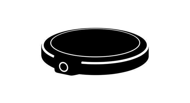 Black wireless charging pad.
