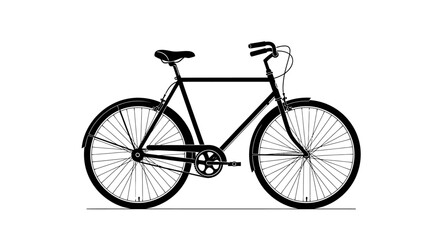 Fototapeta premium Vintage bicycle with thin tires.