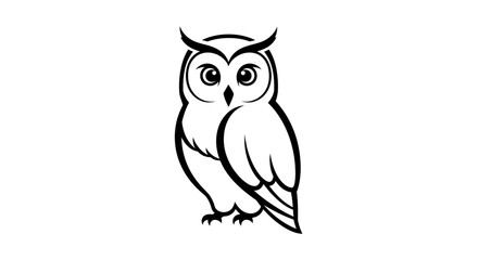 Obraz premium Owl Bird Animal Illustration.