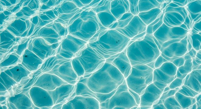 top view of clean, clear, blue water ripples seamless background texture crystal-clear tropical ocean water