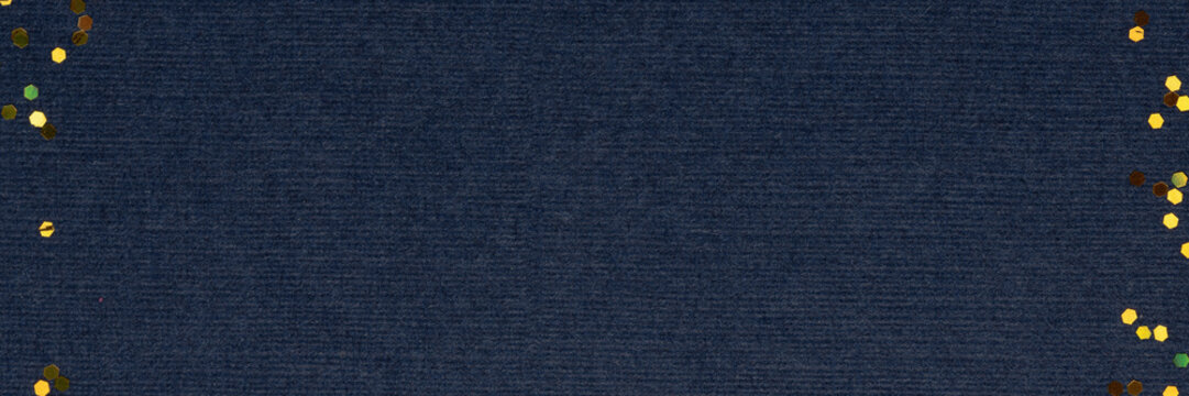 Dark blue textured background, glitter border frame