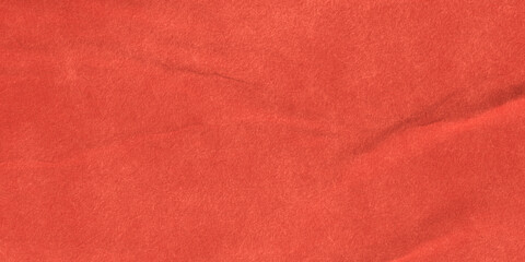 Red wrinkled paper background