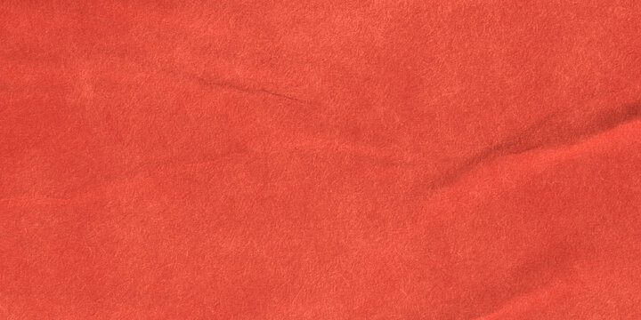 Red wrinkled paper background