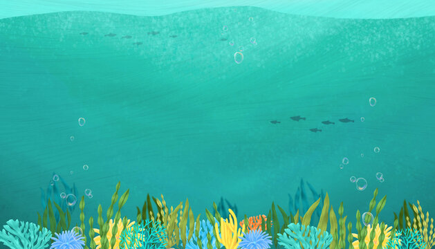 Environment underwater ocean background