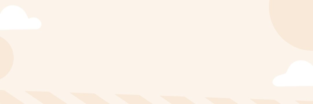 Beige cloud illustration border background