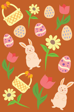 easter_eggs_bunny_basket_flower_pattern_style.eps