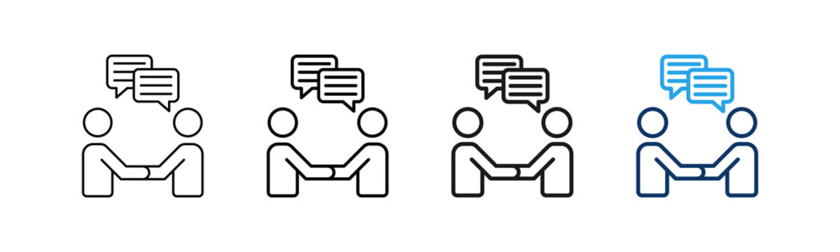 Interpersonal Skills Different Set Vector Icon