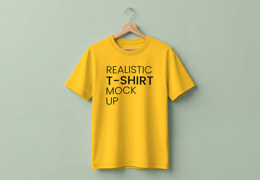 Hanging T-Shirt Mockup Template