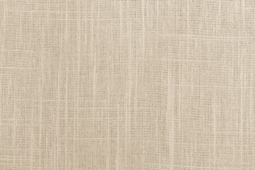 Fototapeta premium Brown linen fabric cloth texture for background, natural textile pattern.
