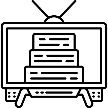 tv show episode list Outline Icon