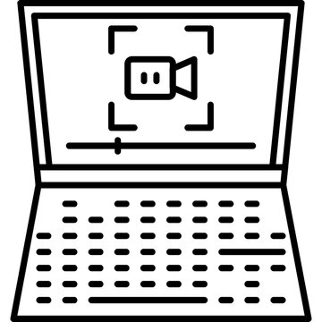 screen record Outline Icon