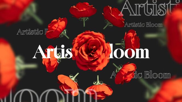 3D Floral Bloom Intro