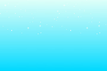 Obraz premium Light Blue Cyan Gradient Background with Tiny Sparkling Stars and Dots