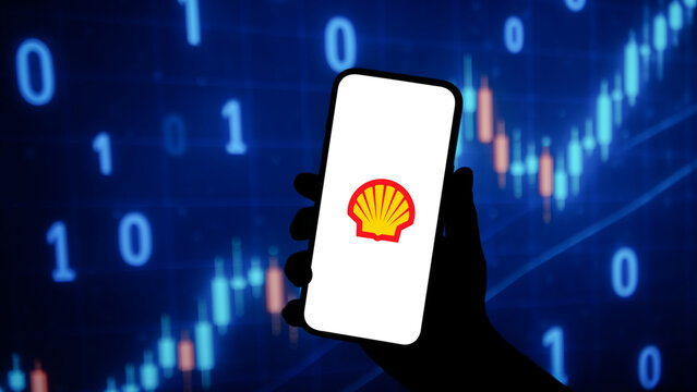 Shell logo displayed on a smartphone screen &ndash; Delhi, India &ndash; June 04, 2025

