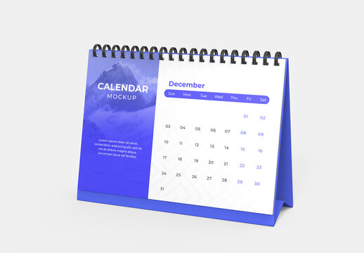 Desk Calendar Mockup