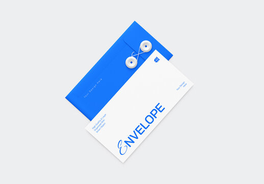 Envelope Mockup on White Background
