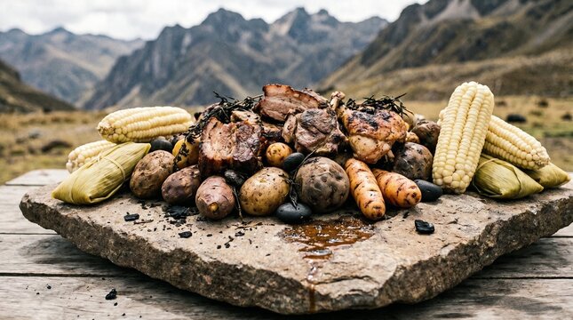 Andean Peruvian Pachamanca with Roasted Meats and Tubers
