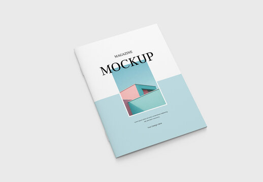Minimalist Magazine Cover Mockup Design