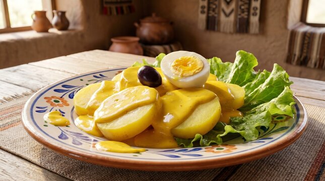 Peruvian Papa a la Huancaina with Creamy Cheese Sauce