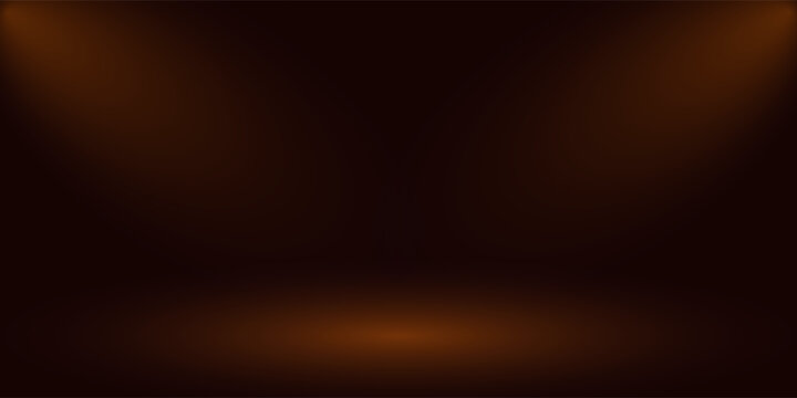 Abstract brown gradient well used as background for product display.