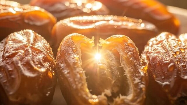 Delicious and Nutritious Dates - A Close-Up Look at this Sweet Fruit.