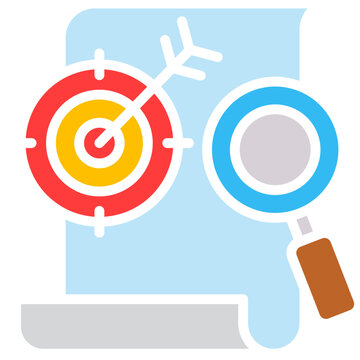 Goal Mapping colorfull icon