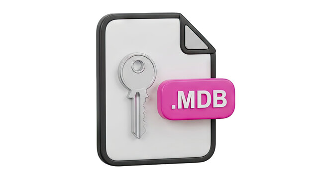 MDB File Icon with Key Symbol