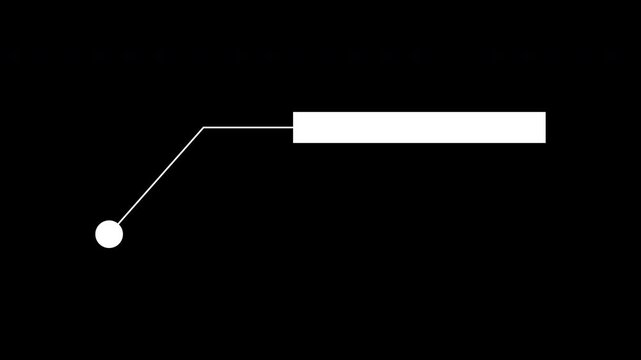Call Out on white background Simple HUD elements frame lines callout.  Simple HUD elements frame lines callout animation for text on black .4K video.