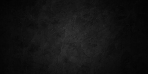 Fototapeta premium Dark black color grunge old aged retro vintage stone concrete cement blackboard chalkboard wall backdrop floor texture. Black anthracite dark gray wall retro old slate grunge backdrop background.