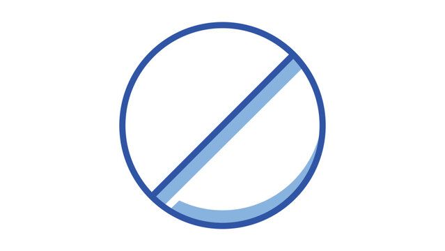 Modern Flat Vector Icon of a Round Scored Tablet Pill with Editable Stroke, Minimalist Medical Illustration for Healthcare Apps, Pharmacy Design, and Clinical Use, Scalable on White Background.