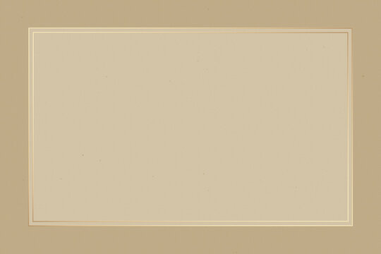 Beige textured background with a simple double-line border
