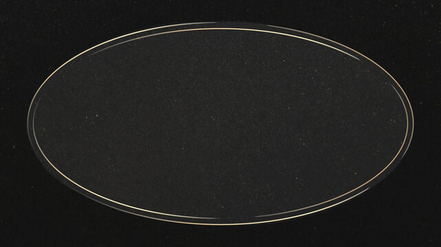 Black textured desktop wallpaper with an oval outline design