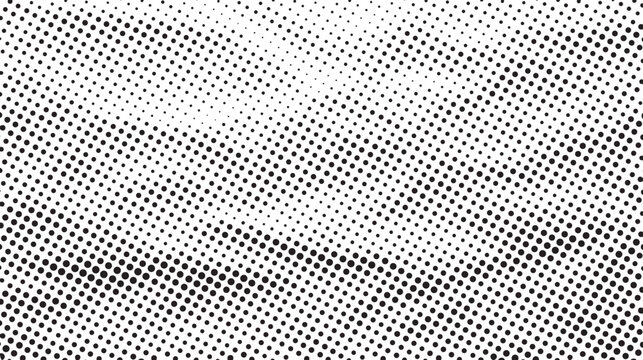 Vintage halftone dot pattern background, black and white distressed screen print texture, retro comic book gradient overlay eps