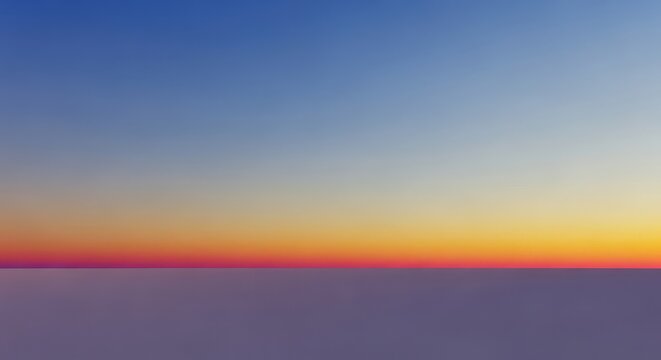 A simple, dramatic composition showing the unbroken line where the infinite open sky meets the blank landscape below, symbolizing endless possibility, white, potential, backdrop
