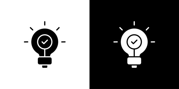 Idea Icon Sheet Black And White
