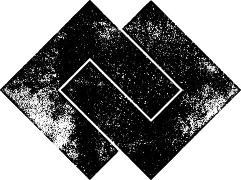 Large vector geometric stamp texture with a transparent background