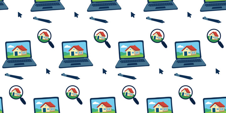 Seamless pattern computer tools search engine software interface design