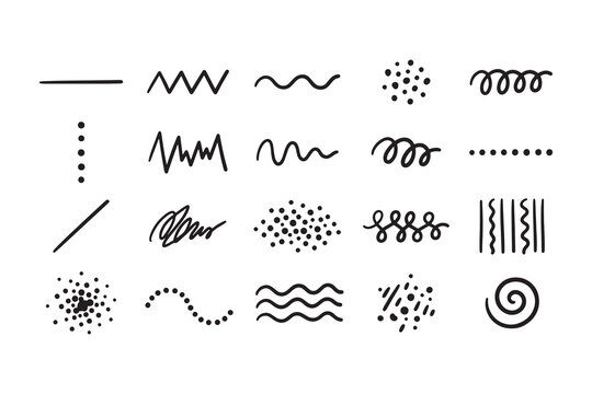 Black and white of mathematical, scientific, and musical symbols on transparent background, black mathematical symbols