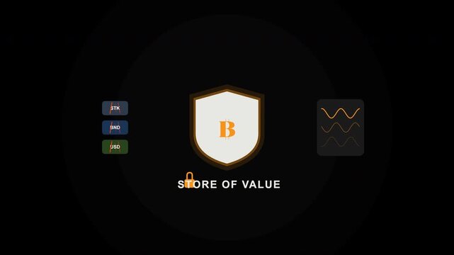 Bitcoin displays value stability with robust security measures. Includes detailed charts for informed decisionmaking. Suitable for finance, investment, and technology concepts.