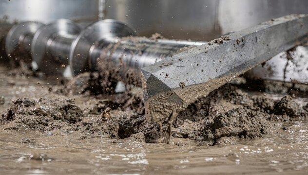 Medium shot of a carbidetipped impeller blade demonstrating superior toughness and abrasion resistance ideal for heavyduty slurry agitation in harsh environments.