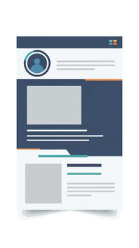 Wireframe Website Design Template Layout.