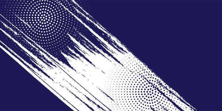 Dots halftone white and blue color pattern gradient grunge texture background. Dots pop art comics sport style vector illustration vector grunge
